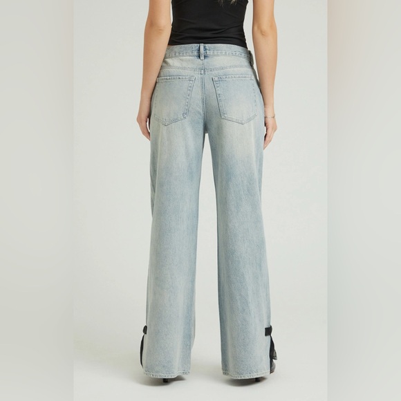 Pacsun Lena Low Rise Super Baggy Bow Jeans - Picture 11 of 13